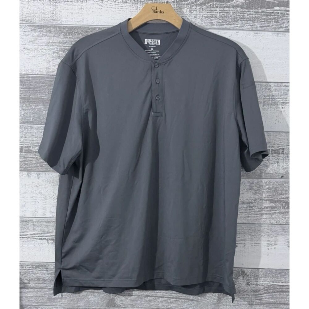 Duluth Trading Co Shirt Men’s Relaxed XL Performance Stretch Gray